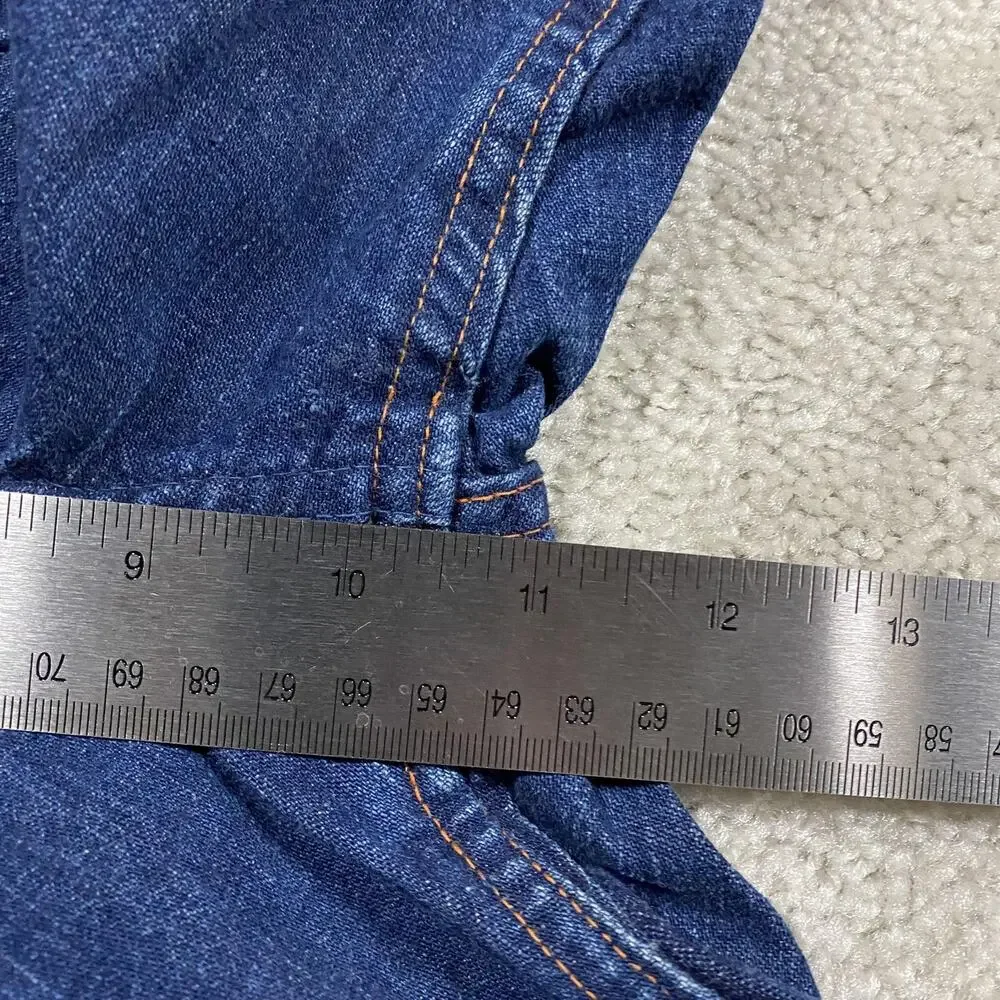 Vintage 50s Range Roper Jeans Mens Blue Denim Workwear Wide Leg High Rise